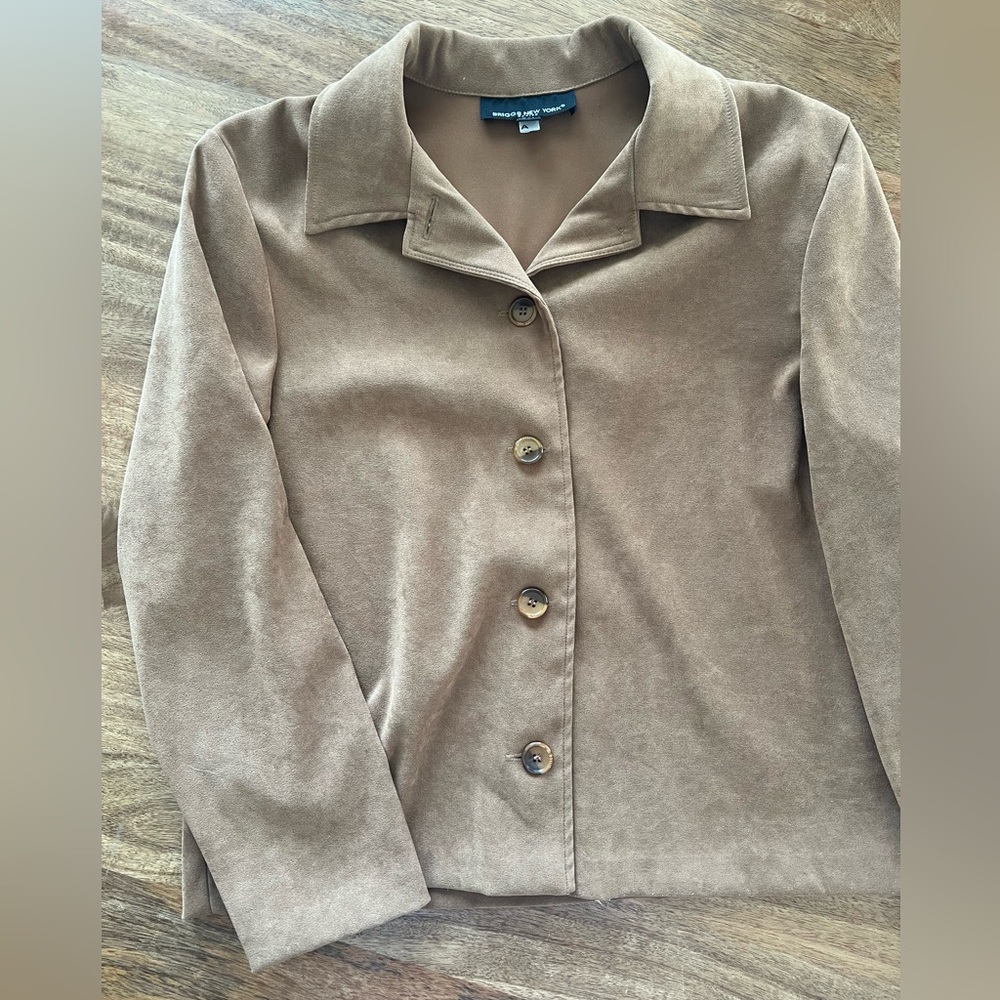 Briggs New York faux suede jacket